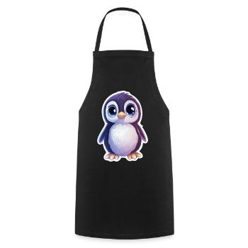 Pingouin - Tablier de cuisine - noir - Devant - AI Model Male 185 dark (185cm)