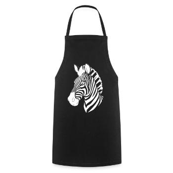 Zebra Zebrakopf T-shirt Geschenk - Kochschürze - Schwarz - Vorne - AI Model Male 185 dark (185cm)