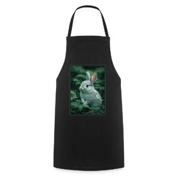 Bunny Bunny - Cooking Apron - black - Front - AI Model Male 185 dark (185cm)