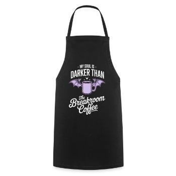 Darker Soul Breakroom Coffee Tee - Cooking Apron - black - Front - AI Model Male 185 dark (185cm)