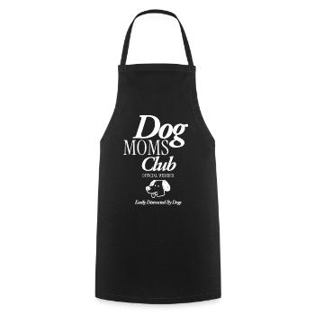 Dog Moms Club - Cooking Apron - black - Front - AI Model Male 185 dark (185cm)