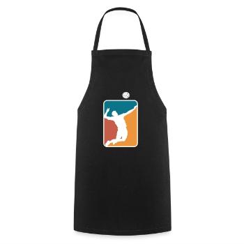 Volleyball volleyball player beach volleyball gift - Cooking Apron - black - Front - AI Model Male 185 dark (185cm)