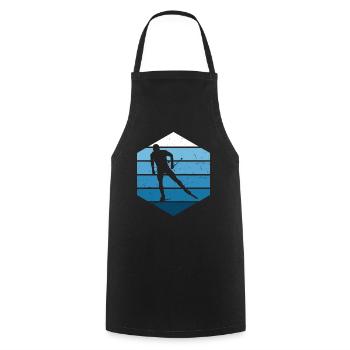 Men's Women's Cross-Country Classic Cross-Country Skating - Cooking Apron - black - Front - AI Model Male 185 dark (185cm)