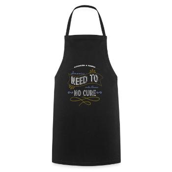 cool drôle citation tasses bday anniversaire cadeau fun - Tablier de cuisine - noir - Devant - AI Model Male 185 dark (185cm)
