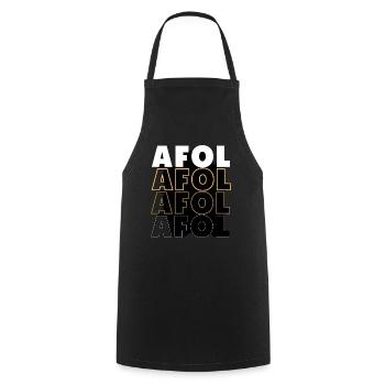 AFOL4 - Tablier de cuisine - noir - Devant - AI Model Male 185 dark (185cm)