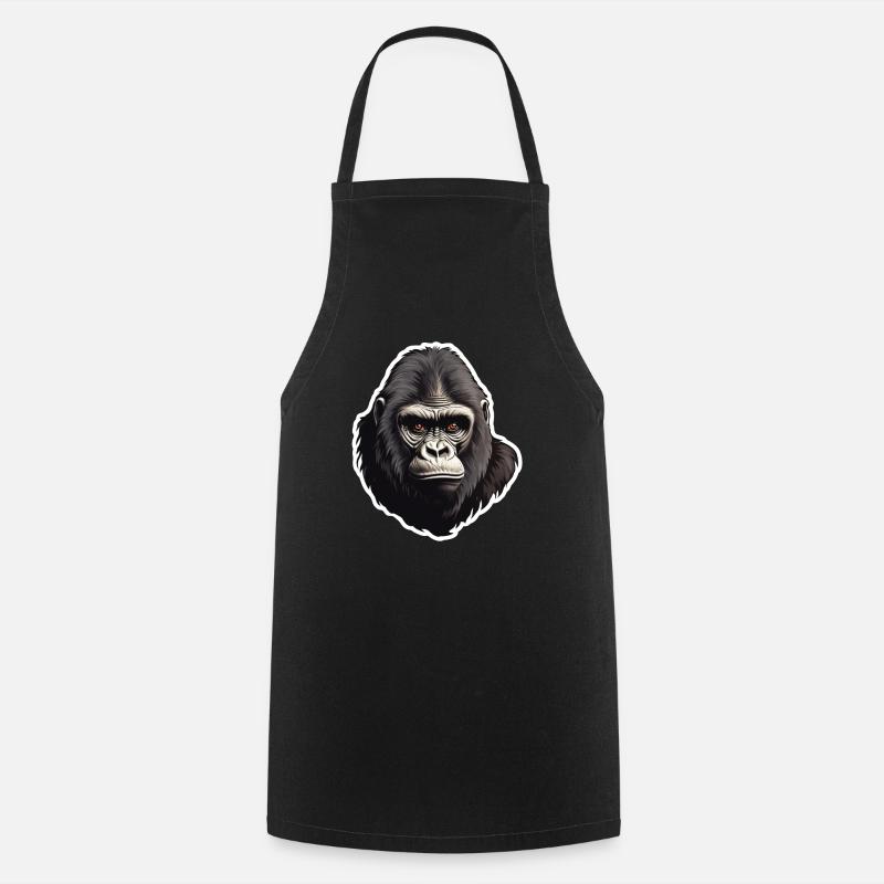 Gorille - Tablier de cuisine - noir