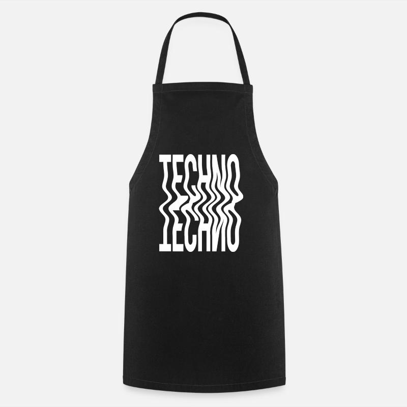 Techno Music logo - Forklæde - sort