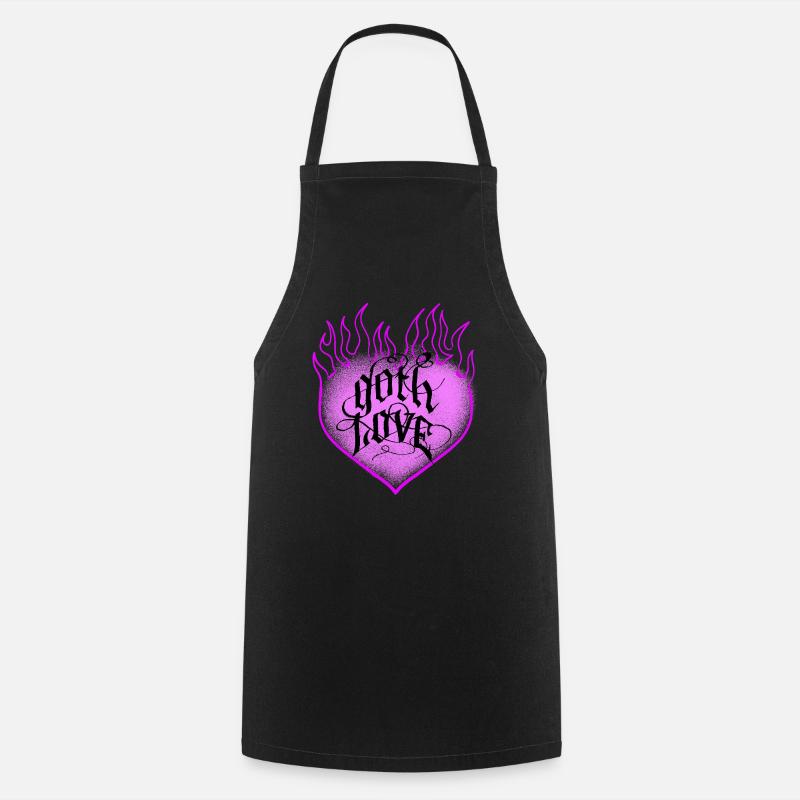 L’amour gothique - Tablier de cuisine - noir