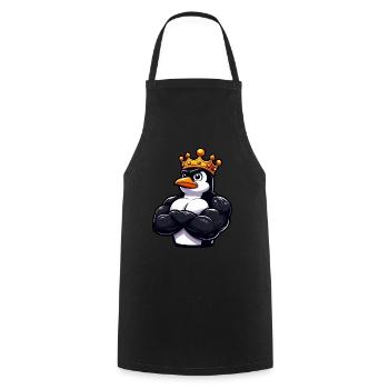 Muscle Penguin King Entraînement de fitness - Tablier de cuisine - noir - Devant - AI Model Male 185 dark (185cm)