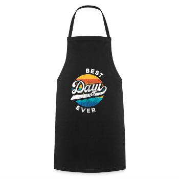 Best Dayi Ever Turkish Uncle Retro Gift TS - Cooking Apron - black - Front - AI Model Male 185 dark (185cm)
