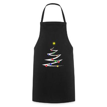 Weihnachten Christkind Tanne xmas - Kochschürze - Schwarz - Vorne - AI Model Male 185 dark (185cm)