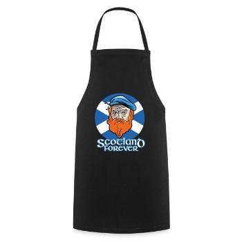 L’Écosse dit l’Écosse pour toujours - Tablier de cuisine - noir - Devant - AI Model Male 185 dark (185cm)