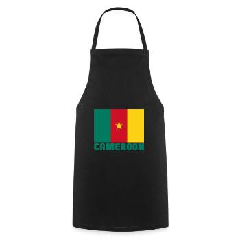Cameroon - Cooking Apron - black - Front - AI Model Male 185 dark (185cm)