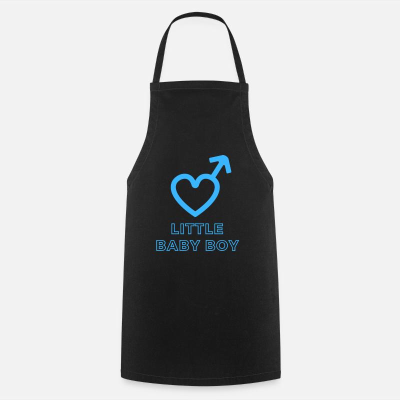 Annonce de bébé - Garçon - Grossesse - Tablier de cuisine - noir