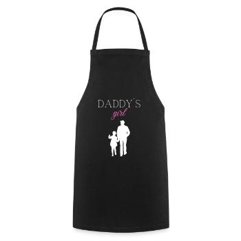 Daddys girl baby kids gift - Cooking Apron - black - Front - AI Model Male 185 dark (185cm)
