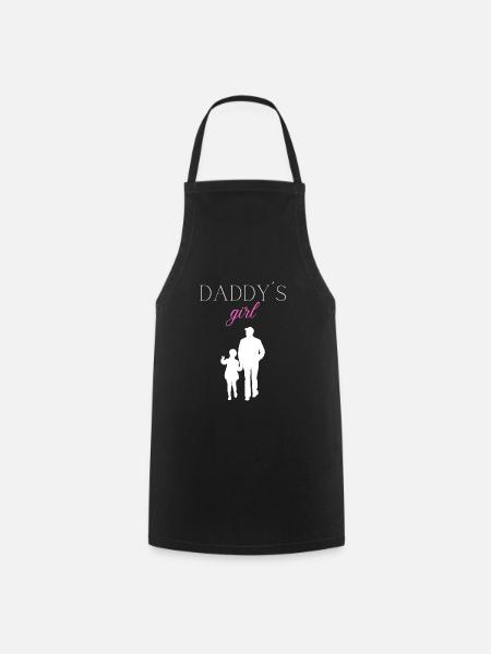 Daddys girl baby kids gift - Cooking Apron - black
