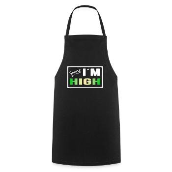 high legal chill-time Partyzone Rastafari - Kochschürze - Schwarz - Vorne - AI Model Male 185 dark (185cm)