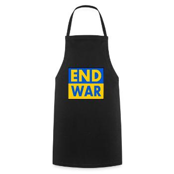 End war - Kochschürze - Schwarz - Vorne - AI Model Male 185 dark (185cm)