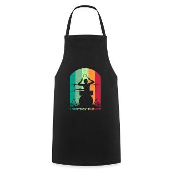 Batterie Percussion Percussion - Tablier de cuisine - noir - Devant - AI Model Male 185 dark (185cm)