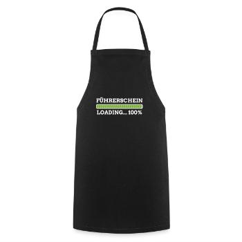 Führerschein loading 100% Auto Moped Prüfung Shirt - Kochschürze - Schwarz - Vorne - AI Model Male 185 dark (185cm)