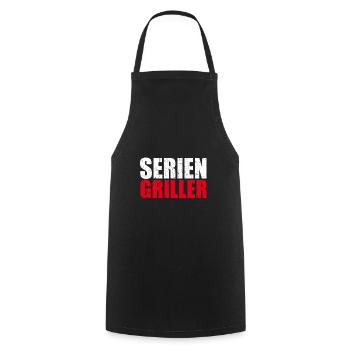 Gril en série grillades grill maître viande - Tablier de cuisine - noir - Devant - AI Model Male 185 dark (185cm)