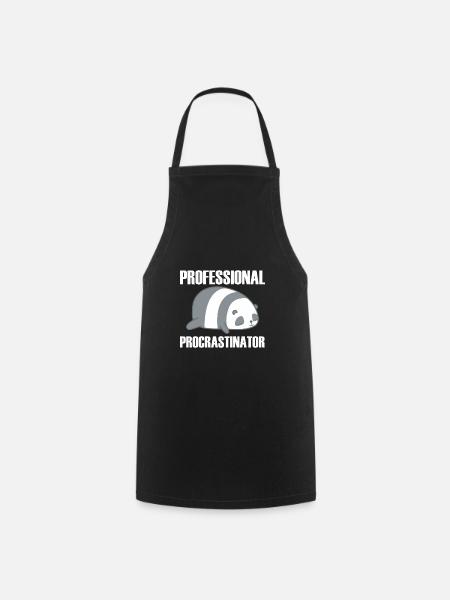 Procrastination Procrastination - Tablier de cuisine - noir