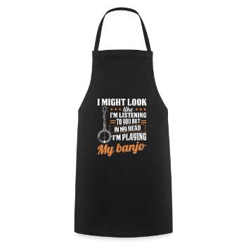 Banjo Player Banjo Player Musician Music Country - Cooking Apron - black - Front - AI Model Male 185 dark (185cm)