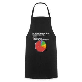 Water polo swimming water sports water polo coach - Cooking Apron - black - Front - AI Model Male 185 dark (185cm)