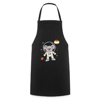 Koala Astronaut Gay Bear Pride - Kochschürze - Schwarz - Vorne - AI Model Male 185 dark (185cm)