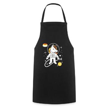 Einhorn Astronaut Gay Bear Pride - Kochschürze - Schwarz - Vorne - AI Model Male 185 dark (185cm)