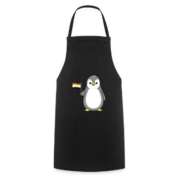 Pinguin Gay Bear Pride - Kochschürze - Schwarz - Vorne - AI Model Male 185 dark (185cm)