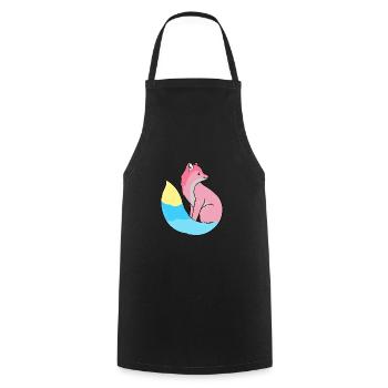 Genderflux Fuchs Fierté Genderflux - Tablier de cuisine - noir - Devant - AI Model Male 185 dark (185cm)