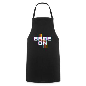 Jeu activé - Tablier de cuisine - noir - Devant - AI Model Male 185 dark (185cm)