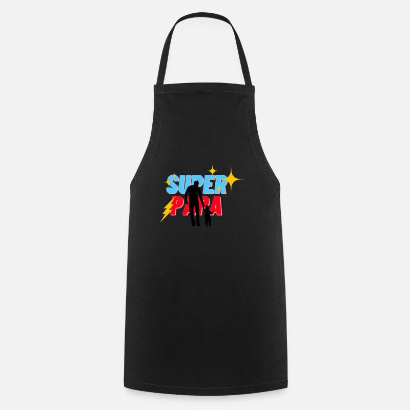 Super Papa - Tablier de cuisine - noir
