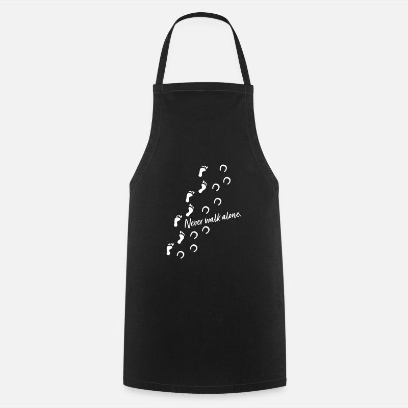 Reiterin Geschenk - never walk alone - Kochschürze - Schwarz