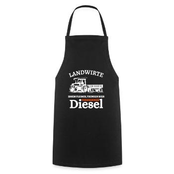 Landwirte- Essen Fleisch Trinken Bier ... - Kochschürze - Schwarz - Vorne - AI Model Male 185 dark (185cm)
