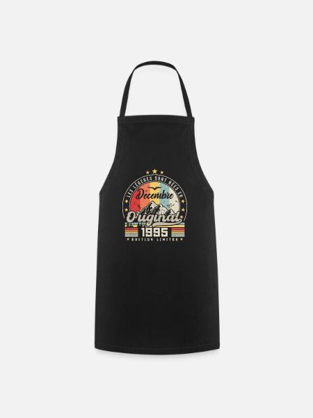 Cadeau D'anniversaire Nées En Décembre 1995 - Tablier de cuisine - noir