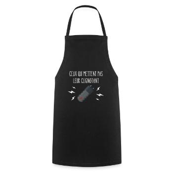 ceux qui mettent pas leur clignotant - Tablier de cuisine - noir - Devant - AI Model Male 185 dark (185cm)