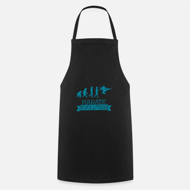 Évolution du karaté - Tablier de cuisine - noir