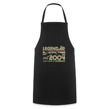 Légendaire Depuis 2004 Vintage Vintage Anniversaire - Tablier de cuisine - noir - Devant - AI Model Male 185 dark (185cm)