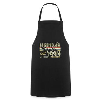 Légendaire Depuis 1994 Vintage Vintage Anniversaire - Tablier de cuisine - noir - Devant - AI Model Male 185 dark (185cm)