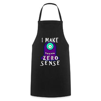I Make Zero Sense - Cooking Apron - black - Front - AI Model Male 185 dark (185cm)