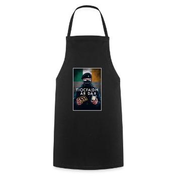 Irish Fathers Day - Tiocfaidh Ár Lá - Cooking Apron - black - Front - AI Model Male 185 dark (185cm)