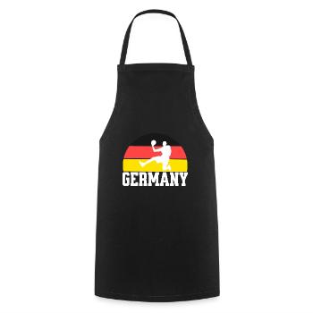 Basketball Trikot Basketballspieler Deutschland - Kochschürze - Schwarz - Vorne - AI Model Male 185 dark (185cm)