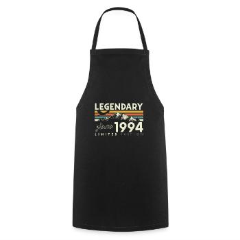Légendaire Depuis 1994 Vintage Vintage Anniversaire - Tablier de cuisine - noir - Devant - AI Model Male 185 dark (185cm)