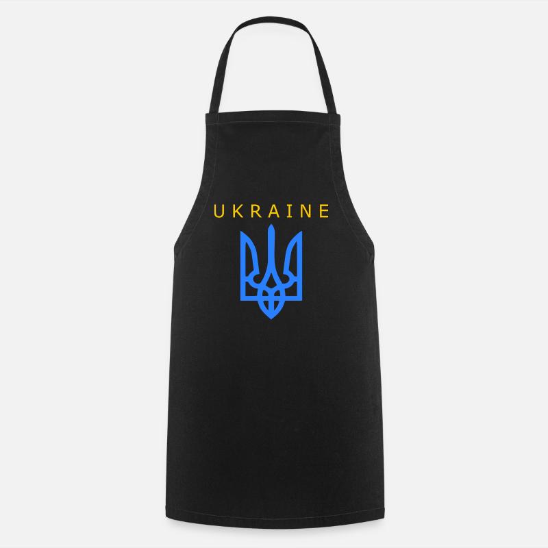 Ukraine - Tablier de cuisine - noir
