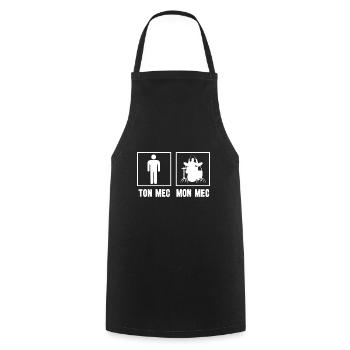 mec batteur - Tablier de cuisine - noir - Devant - AI Model Male 185 dark (185cm)