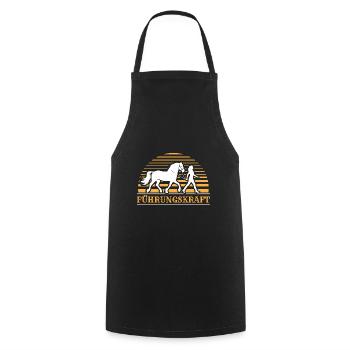 Führungskraft Pferd Geschenkidee Reiten Lustig - Kochschürze - Schwarz - Vorne - AI Model Male 185 dark (185cm)