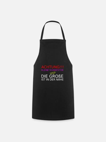 Kleine Schwester - Kochschürze - Schwarz