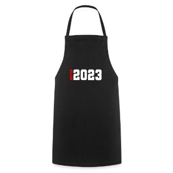 Abitur 2023 bestanden Abi Abiturient - Kochschürze - Schwarz - Vorne - AI Model Male 185 dark (185cm)